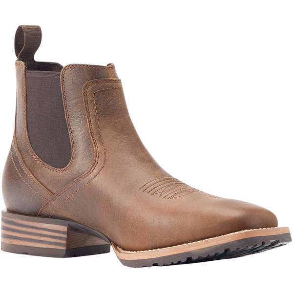 2025 Ariat Mens Hybrid Low Boy Wide Square Toe Chelsea Boot 10044555 - Old Earth